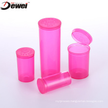 Colored Plastic Tube Pink 13d Rx Squeeze Bottle Vial Pop Top Squeeze Containers
